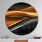 Designart 'Gold Silver Inward Lines Modern Wall Clock